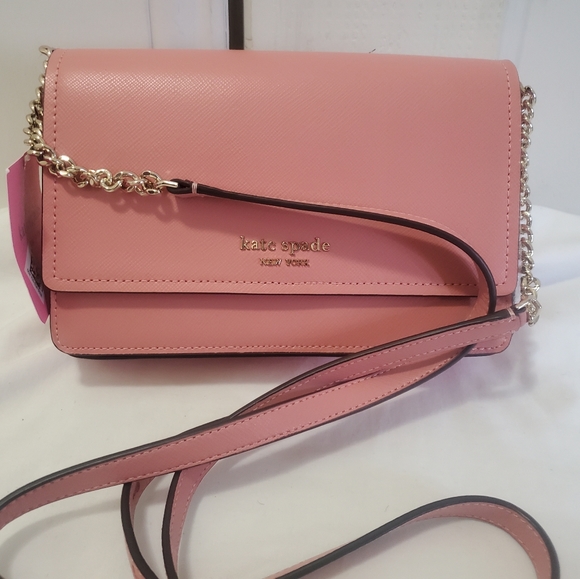 Kate Spade New York Spencer Saffiano Leather Flap Chain Wallet - Picture 4 of 6